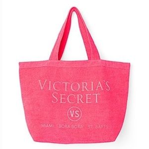 Victoria's Secret Beach Tote Hot Pink